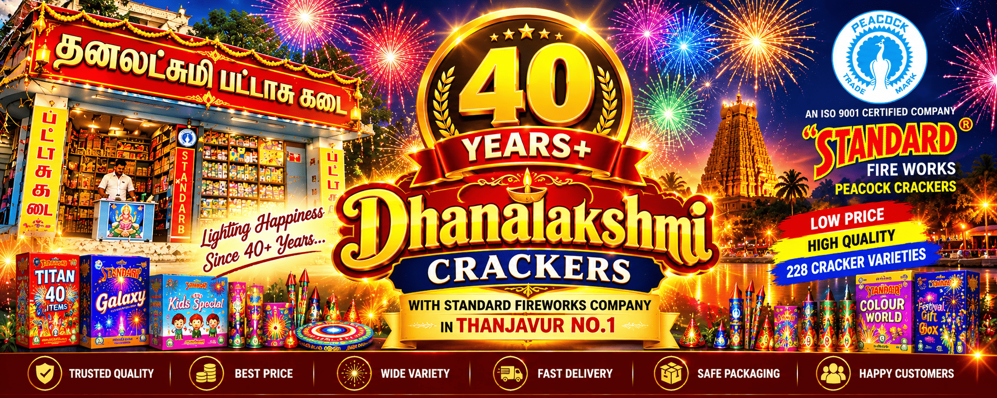 Dhanalakshmi Crackers - 40 Years of Sivakasi Heritage Celebration